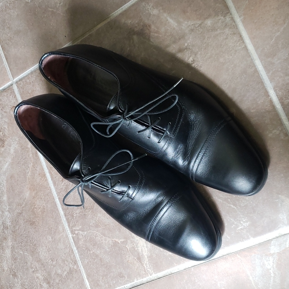 A.testoni leather dress shoe
